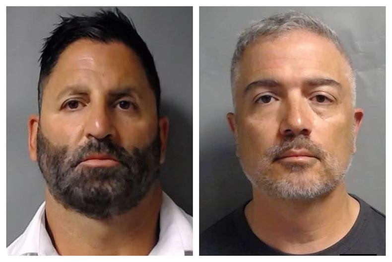 John Costanzo Jr (i) y Manny Recio, abogados de Miami acusados de participar en una trama de sobornos de la DEA. Fotos proveidas por la Fiscalía Federal del Distrito Sur de Nueva York el 26 de octubre de 2023. (Fiscalía Federal del Distrito Sur de Nueva York via AP)