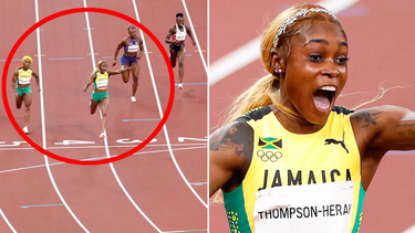 historico: elaine thompson gano el oro en los 100 metros de los juegos de tokio y rompio el record olimpico luego de 33 anos