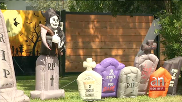 roban articulos de decoracion por halloween  en una casa del sw de miami
