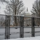 La cerca alrededor del Congreso estadounidense en Washington el 6 de enero del 2025. (AP foto/J. Scott Applewhite)