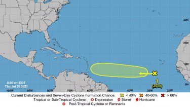 La probabilidad de desarrollo de onda tropical en el Atlántico se mantiene baja