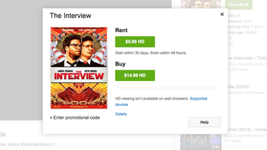 pelicula the interview ya se puede ver en internet