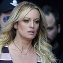 La actriz Stormy Daniels en un evento en Berlín el 11 de octubre del 2018. (Foto AP /Markus Schreiber)