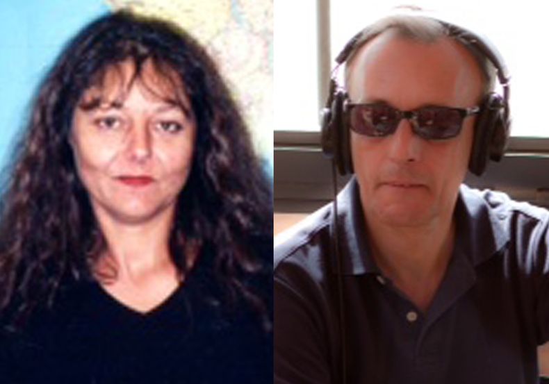Combinado de fotos de Radio France International de los periodistas Ghislaine Dupont, izquierda, y Claude Verlon, muertos en Kidal, en el norte de Mal&iacute;, tras ser secuestrados el s&aacute;bado, 2 de noviembre del 2013. (Foto AP/RFI)