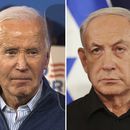 Esta combinación de fotografías muestra al presidente estadounidense Joe Biden, a la izquierda, el 8 de marzo de 2024 en Wallingford, Pensilvania, y al primer ministro israelí Benjamin Netanyahu, el 28 de octubre de 2023, en Tel Aviv, Israel. (Foto AP)