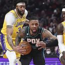 Blazers meten 23 triples, derrotan a unos Lakers sin LeBron