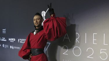 El actor Jose Alberto Patiño de la película “No nos moveran” posa para un retrato en la 67.ª edición del almuerzo de los nominados a los Premios Ariel de la Academia de Cine de México en la Ciudad de México, el miércoles 20 de agosto de 2025. (Foto AP/Berenice Bautista)