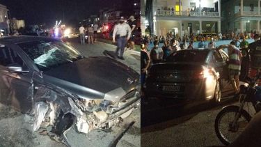 accidente en el municipio playa deja a auto diplomatico completamente destrozado
