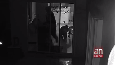 captados en camara 3 hombres entrando a una casa a robar mientras una familia dormia