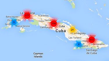 americateve | Una ONG checa publicó un mapa que recopila 1.000 casos de detenciones en la isla. El promedio de edad de los perseguidos es de 41 años