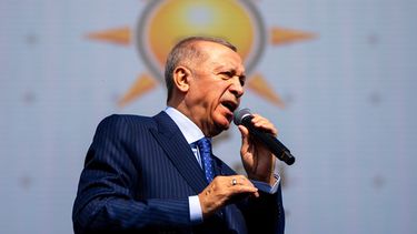 El presidente turco Recep Tayyip Erdogan en un evento en Estambul el 24 de marzo del 2024. (AP foto/Francisco Seco)