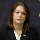 La directora del Servicio Secreto Kimberly Cheatle en conferencia de prensa en Chicago el 4 de junio del 2024. (Foto AP/Charles Rex Arbogast)
