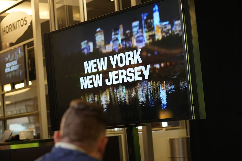 El anuncio del calendario de partidos del Mundial de 2026 durante un evento en el Estadio AT&T en Arlington, Texas, el domingo 4 de febrero de 2024. (AP Foto/LM Otero)
