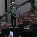Jesus Diego Jay Dee, izquierda, cantante de la banda estadounidense Herencia de Patrones, durante su concierto en el segundo día del festival Arre en la Ciudad de México el 10 de septiembre de 2023. (Foto AP/Fernando Llano)