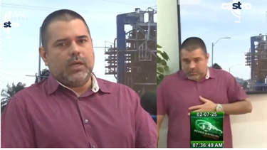 VIDEO: Alto Dirigente de Ministerio de Energía de Cuba se desploma en media transmisión en vivo de la TV Cubana