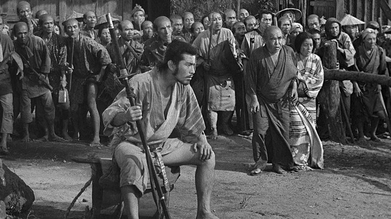 En esta imagen proporcionada por Janus Films, Toshirô Mifune en una escena de Los siete samuráis de 1954. (Janus Films vía AP)