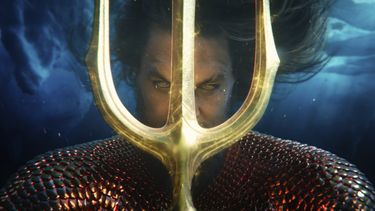 En esta imagen proporcionada por Warner Bros. Pictures, Jason Momoa en una escena de Aquaman and the Lost Kingdom. (Warner Bros. Pictures vía AP)