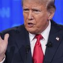 El expresidente y candidato presidencial republicano Donald Trump, habla durante el debate presidencial con Joe Biden, el jueves 27 de junio de 2024, en Atlanta. (AP Foto/Gerald Herbert)