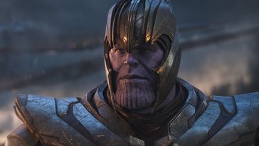 Esta imagen publicada por Marvel Studios muestra a Thanos, con la voz de Josh Brolin, en una escena de Avengers: Endgame. (Marvel Studios/Disney vía AP)