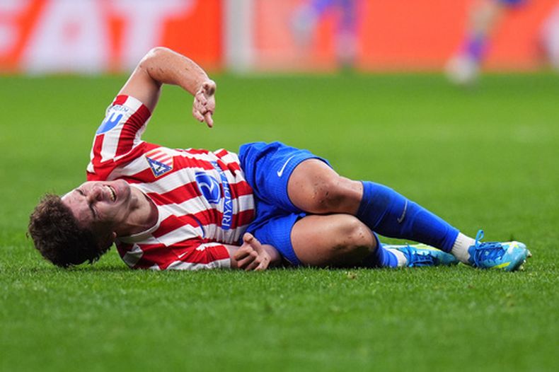 Julián Álvarez del Atlético de Madrid durante el partido de semifinal de la Liga de Campeones contra Arsenal,el miércoles 29 de abril de 2026. (AP Foto/Manu Fernández)