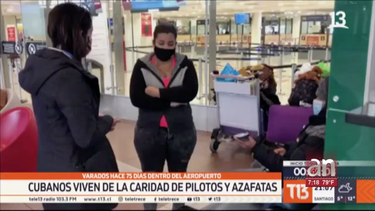 matrimonio de cubanos lleva mas de dos meses viviendo dentro de aeropuerto de santiago de chile