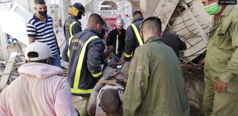 El derrumbe de una placa en la provincia de Matanzas deja un saldo de 21 heridos