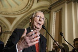 Mitch McConnell, líder de la mayoría republicana en el Senado de los EEUU.