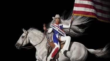 En esta imagen proporcionada por Parkwood/Columbia/Sony, la portada de Act ll: Cowboy Carter de Beyoncé. (Parkwood/Columbia/Sony via AP)