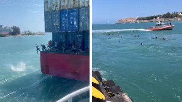 Federales investigan cómo llegaron a la barcaza los polizones que saltaron en la bahía de San Juan
