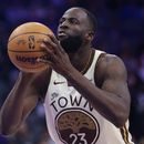 ARCHIVO - Draymond Green de los Warriors de Golden State lanza un tiro libre durante el partido contra los Kings de Sacramento, el 10 de abril de 2026, en Sacramento, California. (AP Foto/Scott Marshall)