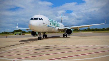 frontier airlines llegara al aeropuerto mercedita en ponce y volara a cancun desde san juan