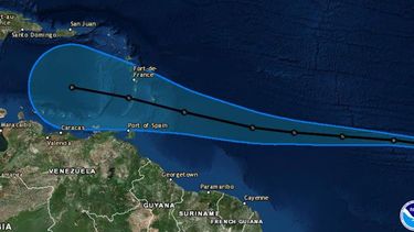Kirk pasaría este fin de semana al sur de Puerto Rico como una depresión