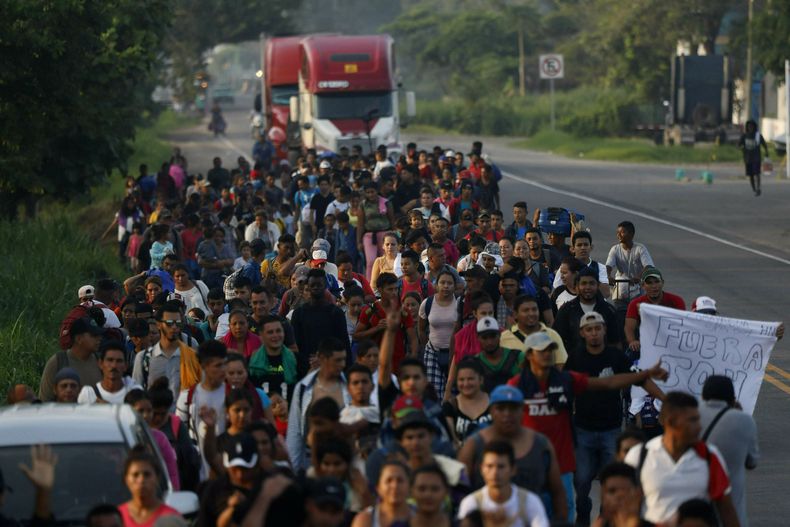 M xico frena caravana de unos 1.000 migrantes