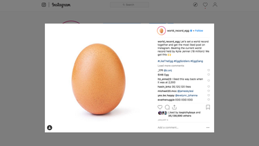 un huevo, la foto mas famosa de instagram