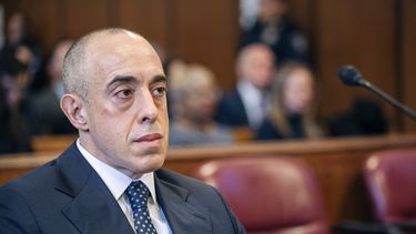 ARCHIVO - Emil Bove, abogado del presidente Donald Trump, en un tribunal de Manhattan durante la sentencia de Trump en el caso de pago de dinero a cambio de silencio, en Nueva York, el 10 de enero de 2025. (Jeenah Moon/Pool Photo via AP, Archivo)