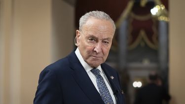 El líder de los demócratas en el Senado, Chuck Schumer, en el Congreso en Washington el 14 de marzo del 2025. (AP foto/Ben Curtis)