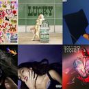 En esta combinación de fotografías las portdas de los álbumes, fila superior de izquierda a derecha, New Blue Sun de Andre 3000, Mañana será bonito de Karol G, Lucky de Megan Moroney, My Soft Machine  de Arlo Parks, Genesis de Peso Pluma, fila inferior de izquierda a derecha, Raven de Kelela, Sundial de Noname, GUTS de Olivia Rodrigo, Hackney Diamonds de The Rolling Stones y Rat Saw God de Wednesday. (Epic/Universal/Sony/Transgressive/Douple P/Warp/AWAL/Geffen/Universal/Dead Oceans vía AP)