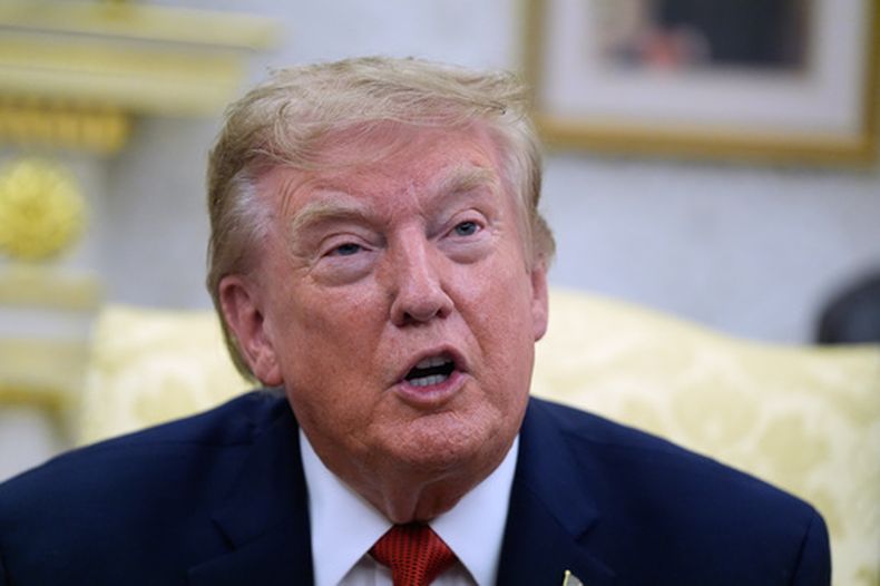 El presidente Donald Trump en el Despacho Oval en la Casa Blanca en Washington, el 17 de agosto del 2026. (AP foto/Manuel Balce Ceneta)