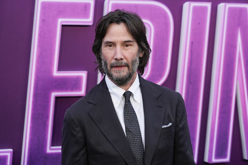 ARCHIVO - Keanu Reeves llega al estreno de Ballerina el martes 3 de junio de 2025 en el Teatro Chino TCL de Los Ángeles. (Foto AP/Chris Pizzello)