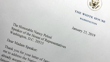 Pelosi niega acceso a Trump a cámara para Estado de la Unión
