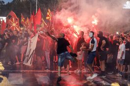 protestas en macedonia del norte dejan 47 policias heridos