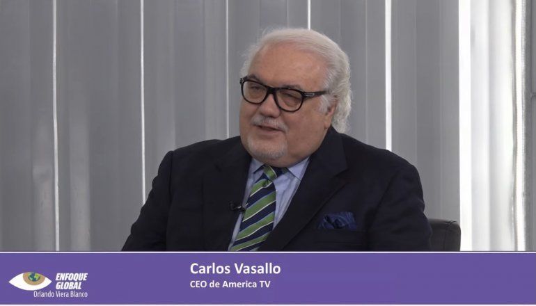 EL CEO de America teve Carlos Vasallo habla con el Embajador de Venezuela en Canada para EVTV