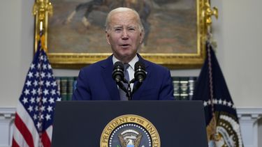 El presidente Joe Biden en el Salón Roosevelt de la Casa Blanca, en Washington, el 1 de octubre de 2023. (Foto AP /Manuel Balce Ceneta)