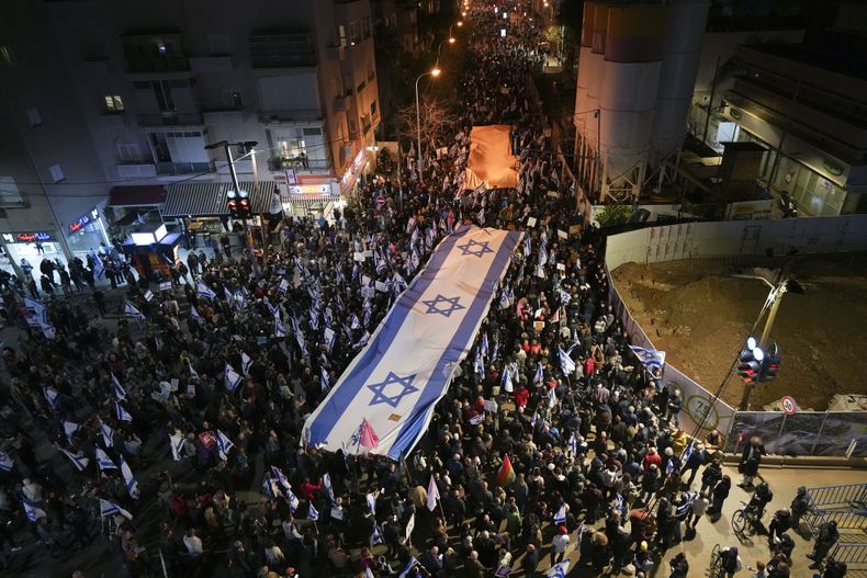 MOR-GEN ISRAEL-PROTESTAS