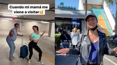 en medio de la polemica por participar en la entrega de pasajes a cuba gratis, camila archete recibe a su mama en miami