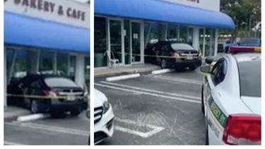 senora confunde el freno con el acelerador y se estrella contra una dulceria del sw de miami