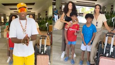 bonco quinongo se reencuentra  en dominicana con sus hijas residentes en cuba para evitar viajar a la isla