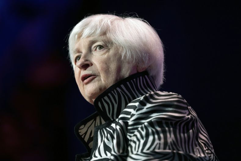 ARCHIVO - La secretaria del Tesoro de Estados Unidos, Janet Yellen, durante un evento el 20 de septiembre de 2023, en Nueva York. (AP Foto/Julia Nikhinson, Archivo)