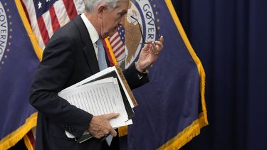 El presidente de la Reserva Federal de EEUU Jerome Powell en Washington el 22 de marzo de 2023. (Foto AP /Alex Brandon)