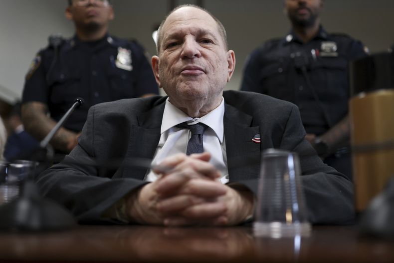 Harvey Weinstein comparece ante el tribunal estatal en Manhattan para su nuevo juicio el jueves 5 de junio de 2025 en Nueva York. (Charly Triballeau/Pool Photo via AP)